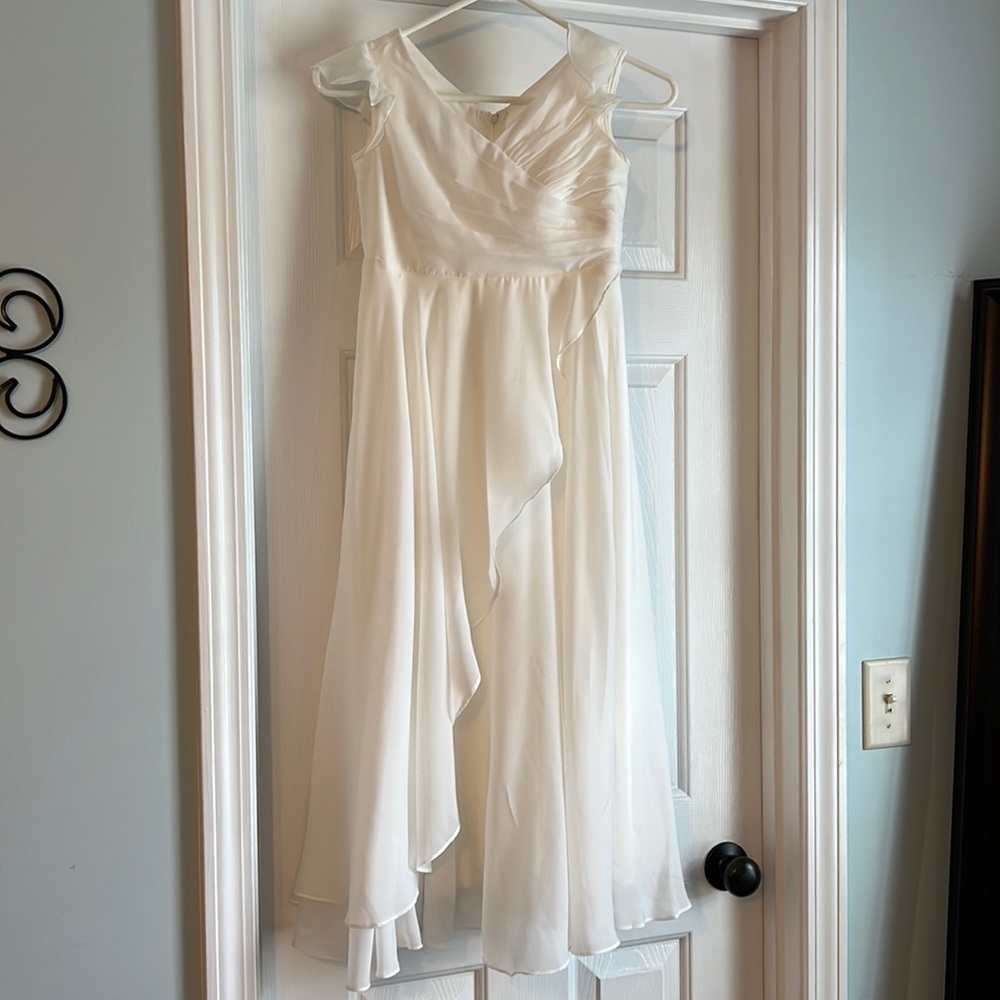 Beautiful white flower girl dress